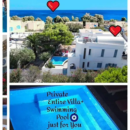 Located By The Sea One Beachfront Private Captain Lazaros Pool Villa With Loft In 750Sqm Spacious Private Plot-Jacuzzi-Sunrelax-Furnished Terace-Gazebo-Private Parking,Sleep 3 Adults And 2 Children, Just Steps From The Black Beach-Seaview